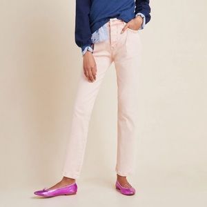 Anthropologie oil or high rise straight leg jeans